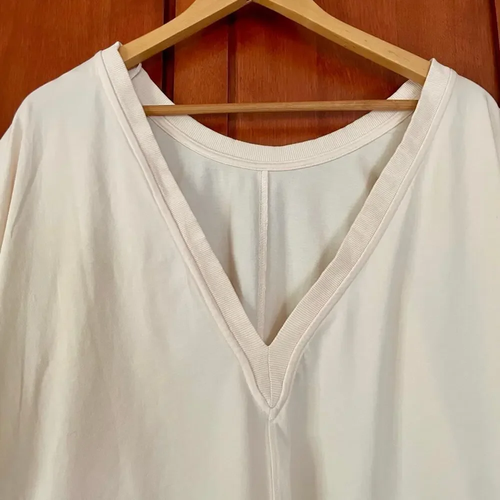 Free People Movement Hot Shot Tee Romper Clay Cream Size Medium